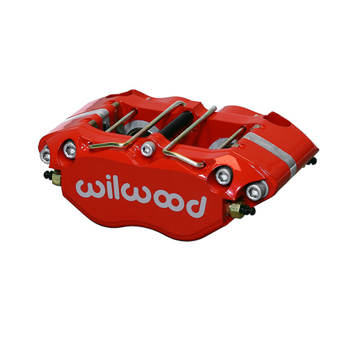 Wilwood Caliper, NDPR, Radial, 0.81 in. Rotor Width, 12.88 in. Rotor Dia, 1.12/1.12 in. Bore, Universal, Alum, Red, Each