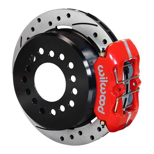 Wilwood Brake Kit, Rear, FDLP Parking, Lug, 11.00 Rotor, SRP, Red, Mopar/Dana, Kit