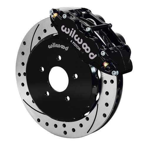 Wilwood Brake Kit, Front, FNSL6R Big Brake (Hat), Radial, 14.00 Rotor, SRP, Black, For Infiniti, For Nissan, Kit