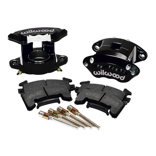 Wilwood Brake Kit, Front, D154 Caliper Kit, Floating, Rotor, Plain Face, Black, Kit