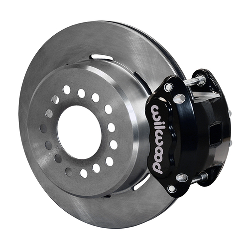 Wilwood Brake Kit, Rear, D154 Parking, Floating, 12.19 Rotor, Plain Face, Black, Mopar/Dana, Kit