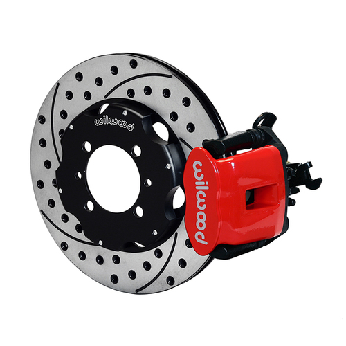 Wilwood Brake Kit, Rear, CPB Caliper, Radial, 11.00 Rotor, SRP, Red, OEM, w/Lines, Kit