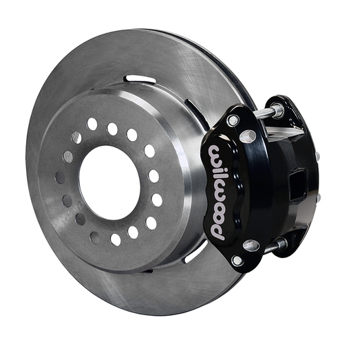 Wilwood Brake Kit, Rear, D154 Parking, Floating, 12.19 Rotor, Plain Face, Black, 12 Bolt Special, Kit