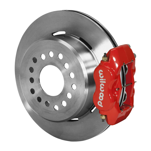 Wilwood Brake Kit, Rear, FDLI Parking, Lug, 12.19 Rotor, Plain Face, Red, BOP 2.75, Kit