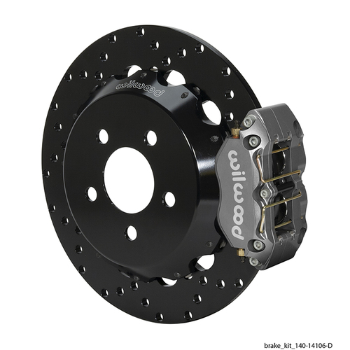 Wilwood Brake Kit, Rear, DP Radial Drag, Radial, 12.90 Rotor, GT Slotted & Drilled, Ano, Kit