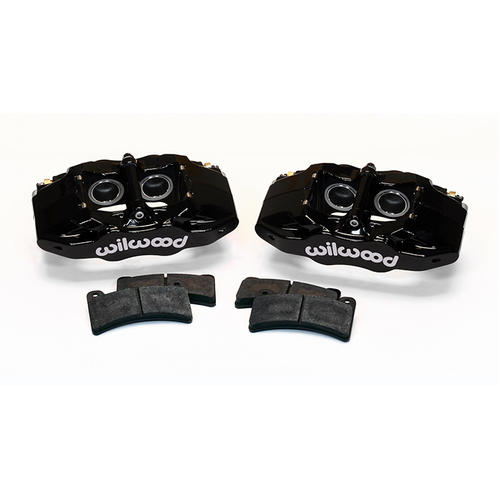 Wilwood Brake Kit, Rear, DPC56 Replacement Caliper Kit, Lug, Rotor, Plain Face, Black, Kit