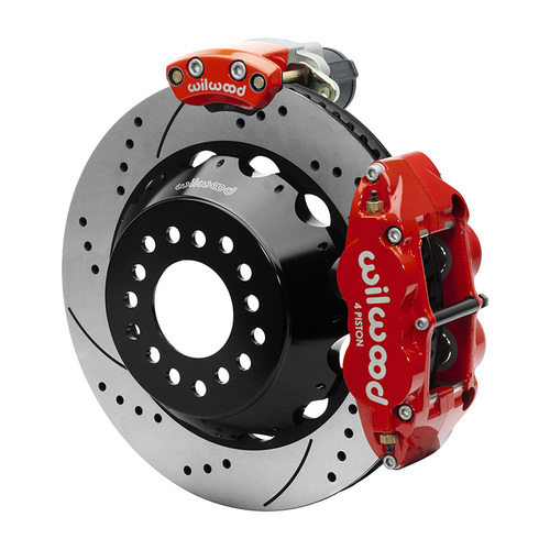 Wilwood KIT,REAR,EPB,FNSL,12 BOLT,2.75 OFFSET 14.00 ROTOR,SRP,RED