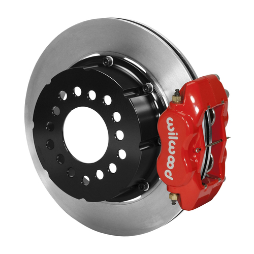 Wilwood Brake Kit, Rear, FDLI Pro Series, Lug, 12.19 Rotor, Plain face, Red, Kit