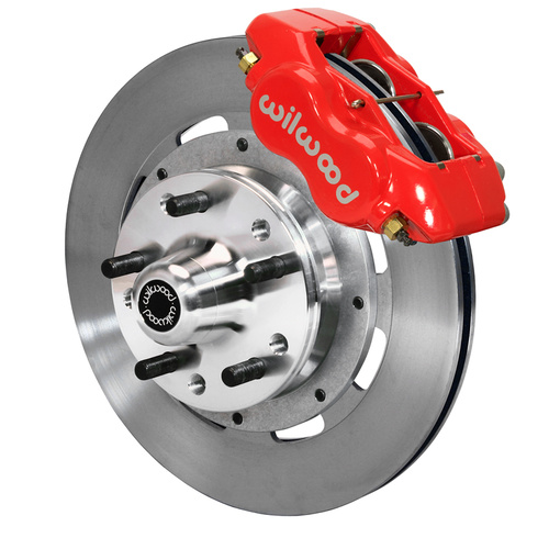 Wilwood Brake Kit, Front, FDLI Big Brake (Hub), Lug, 12.19 Rotor, Plain Face, Red, For Buick, For Cadillac, For Chevrolet, For GMC, Olds., For Pontiac