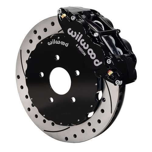 Wilwood Brake Kit, Front, FNSL6R Big Brake (Hat), Radial, 14.00 Rotor, SRP, Black, For Infiniti, For Nissan, Kit