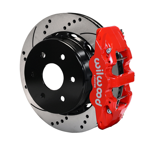 Wilwood Brake Kit, Rear, AERO4 Big Brake Truck, Radial, 14.25 Rotor, SRP, Red, OEM, Kit