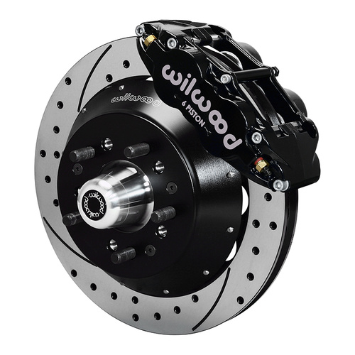 Wilwood Brake Kit, Front, FNSL6R Big Brake (Hub), Radial, 13.00 Rotor, SRP, Black, For Buick, For Chevrolet, For GMC, Heidts, Olds, For Pontiac, Kit