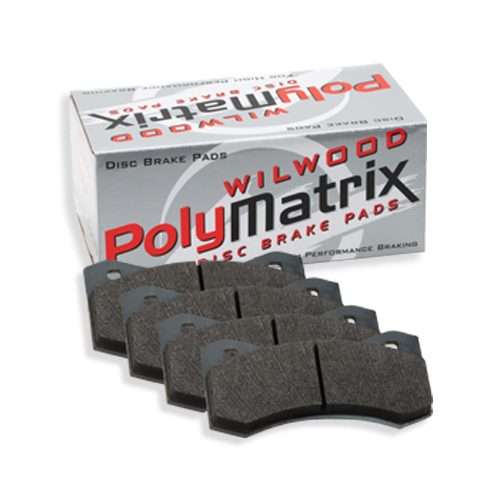 Wilwood Brake Pad, D154, PolyMatrix A, .52 in. Thick, 1300+ F., High Friction, Set