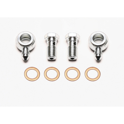 Wilwood Fitting Kit, 7/16 Bolts, Washers/Banjo -3, 2 Qty