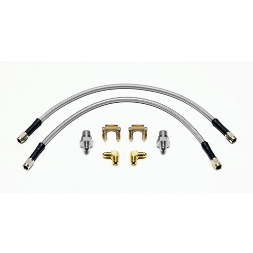 Wilwood Flexline, 16.00 in. Length, -3 Female to -3 Female, 2012-up For Fiat 500, Kit