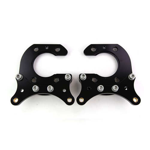 Wilwood Bracket, Rear Pro Street, Aluminum, 5.25 Mount Center, 3/8-24 Thread, 12.19 in. Rotor, LH & RH, Pair