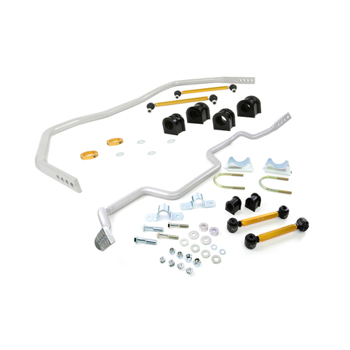 Whiteline Sway Bar, Front and Rear, Solid, Steel, 33mm Front and 27mm Rear, Ford, Contains BFF55Z, BFR65Z