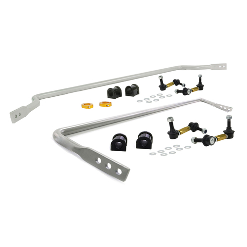 Whiteline Sway Bar, Front and Rear, Steel, 24mm Front and 16mm Rear, Mazda, Kit Contains BMF23Z, BMR12Z, KLC144 